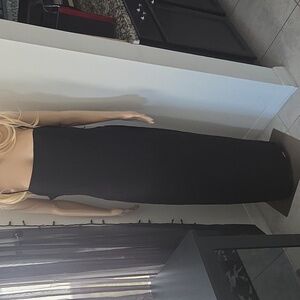 Riley&James Black Spaghetti Strap Maxi  Dress NWT